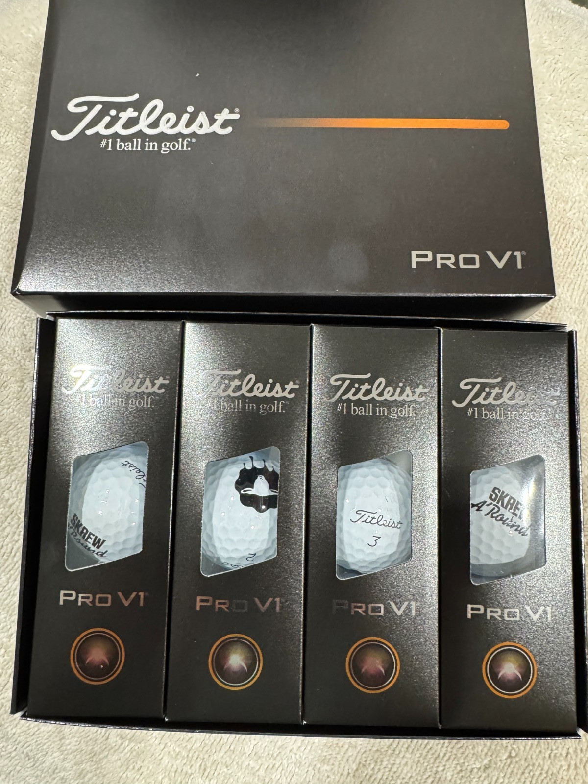 NEW TITLEIST 2026 PRO V1 GOLF BALLS ~ 1 DOZEN ~ LOGO OVERRUN