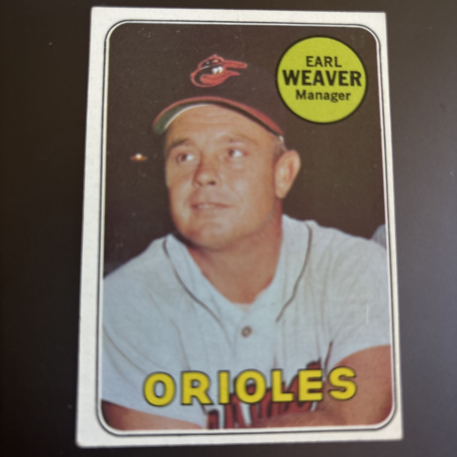 1969 Topps - High # Earl Weaver #516 (RC) Baltimore Orioles HOF Baseball Card