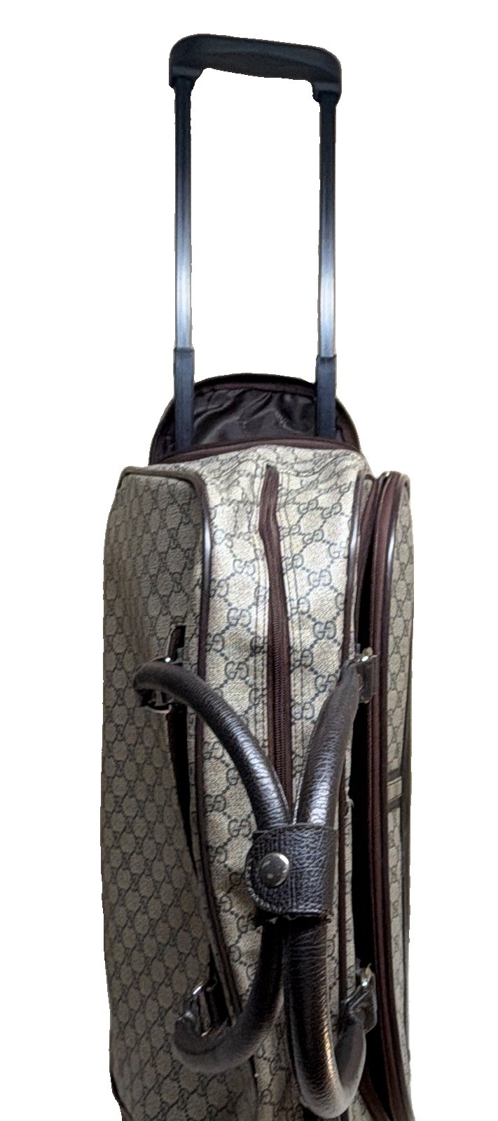 Gucci GG Monogram Leather Rolling Carry-On 18\