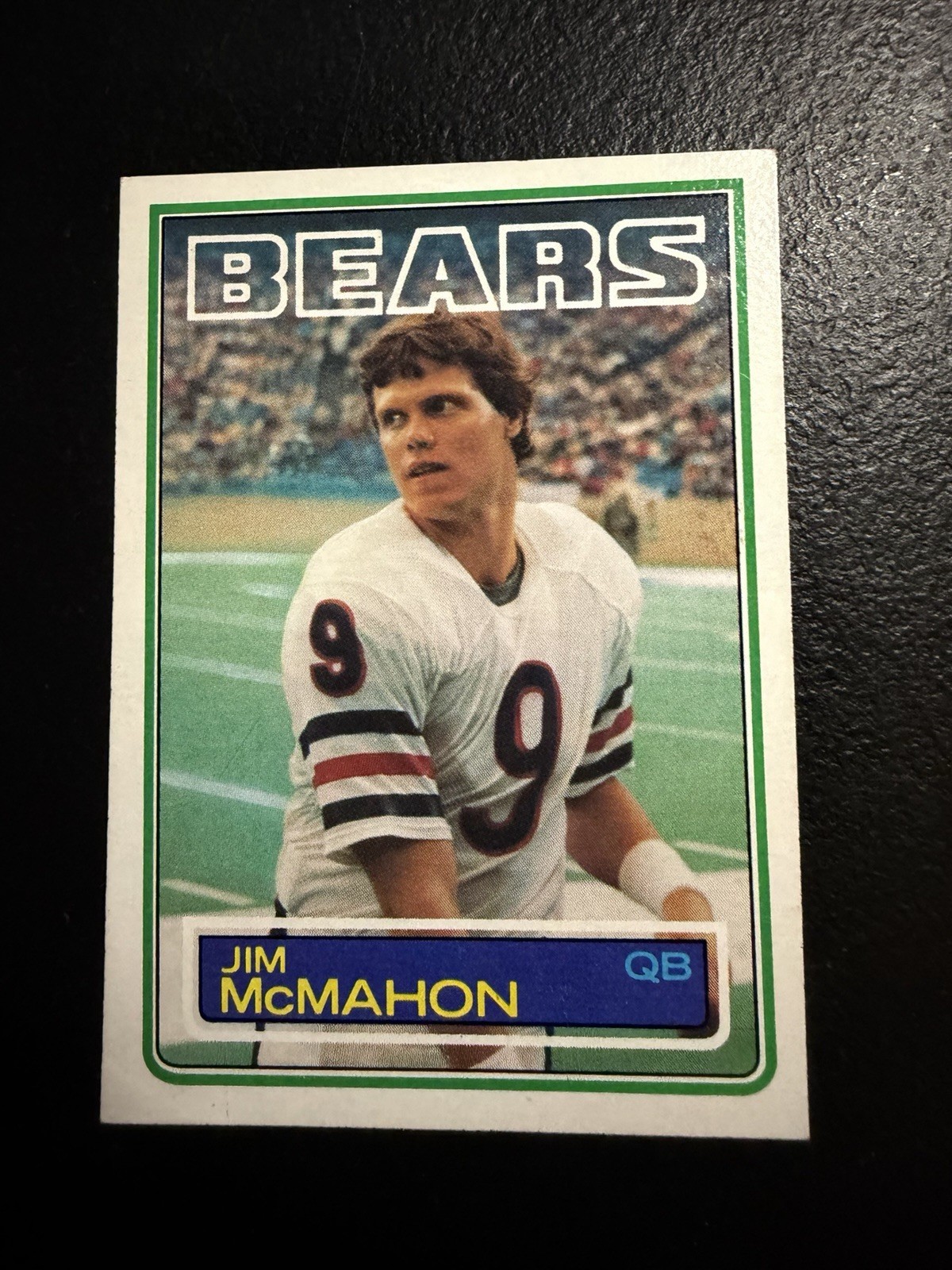 Topps 1983 Jim McMahon Chicago Bears Star Rookie RC Football Card #33 Vgex Topps 1983 Jim McMahon Chicago Bears Star Rookie RC Football Card #33 Vgex