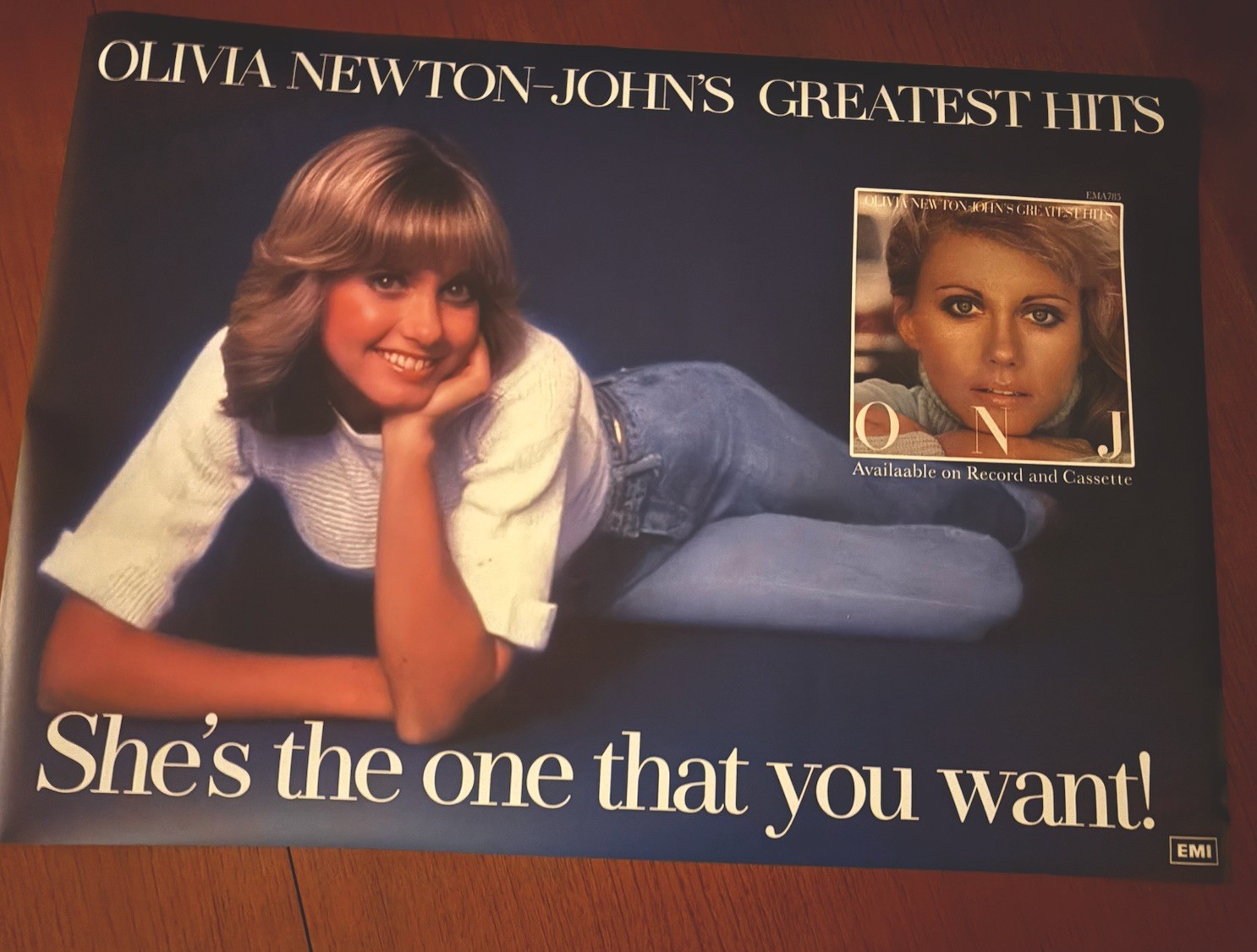 Olivia Newton-John Greatest Hits 1977 promo poster 19.6 x 27.5 inch Olivia Newton-John Greatest Hits 1977 promo poster 19.6 x 27.5 inch