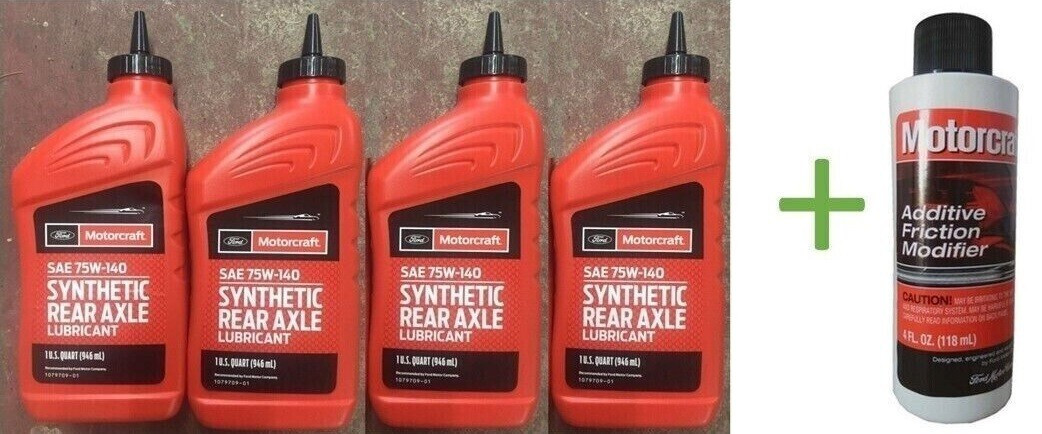 4 Quarts Ford Motorcraft  SAE 75W-140 Synthetic Rear Axle Lubricant & XL3