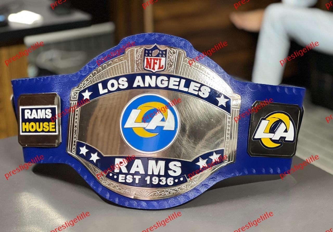Custom 2026 Los Angeles Rams championship  belt Adult Size 2MM Brass