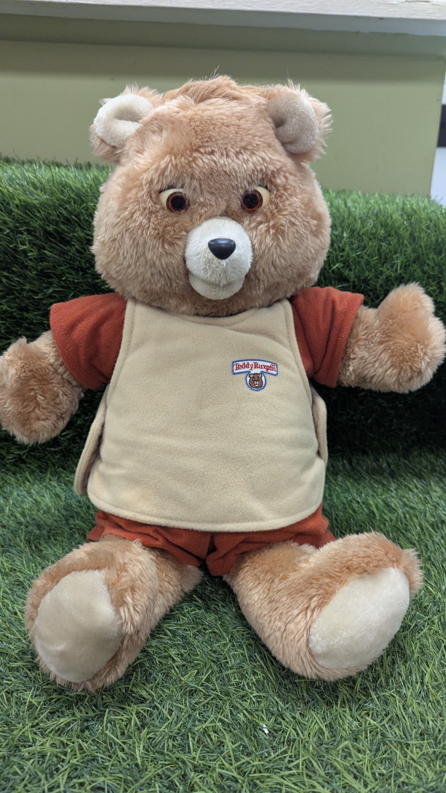 1985 Teddy Ruxpin He Works But His Eyes Don\'t Move No Tapes READ
