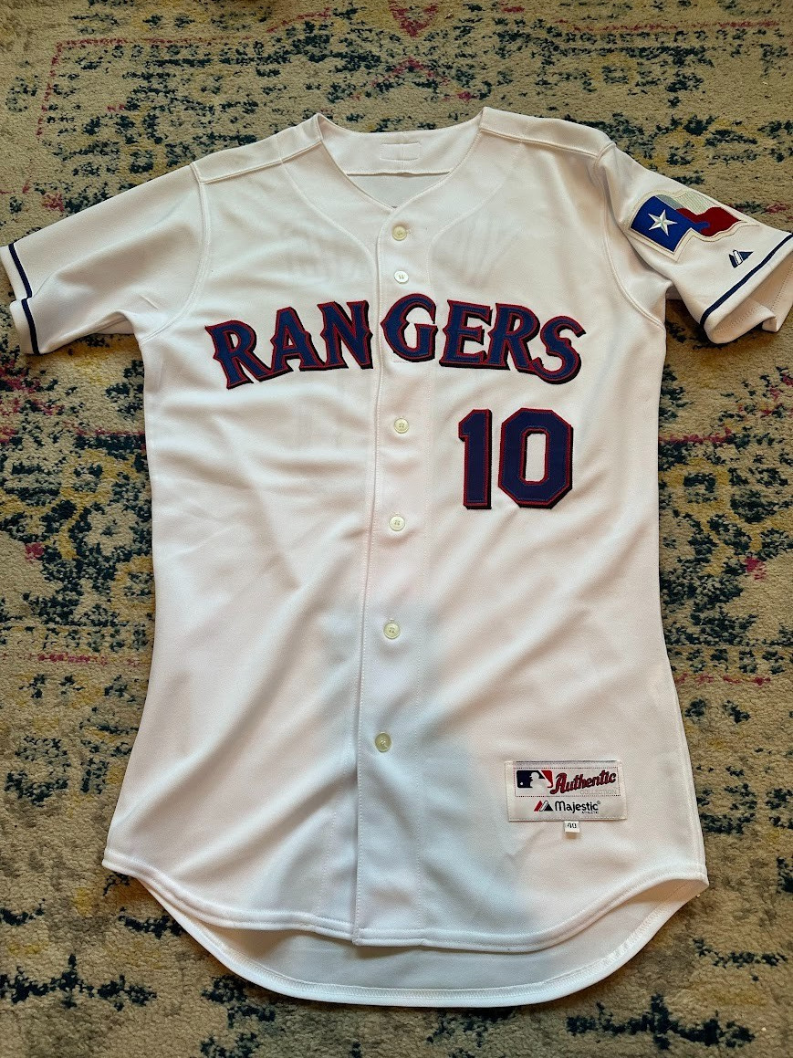 NWOT Official Texas Rangers Jersey - Michael Young (#10)