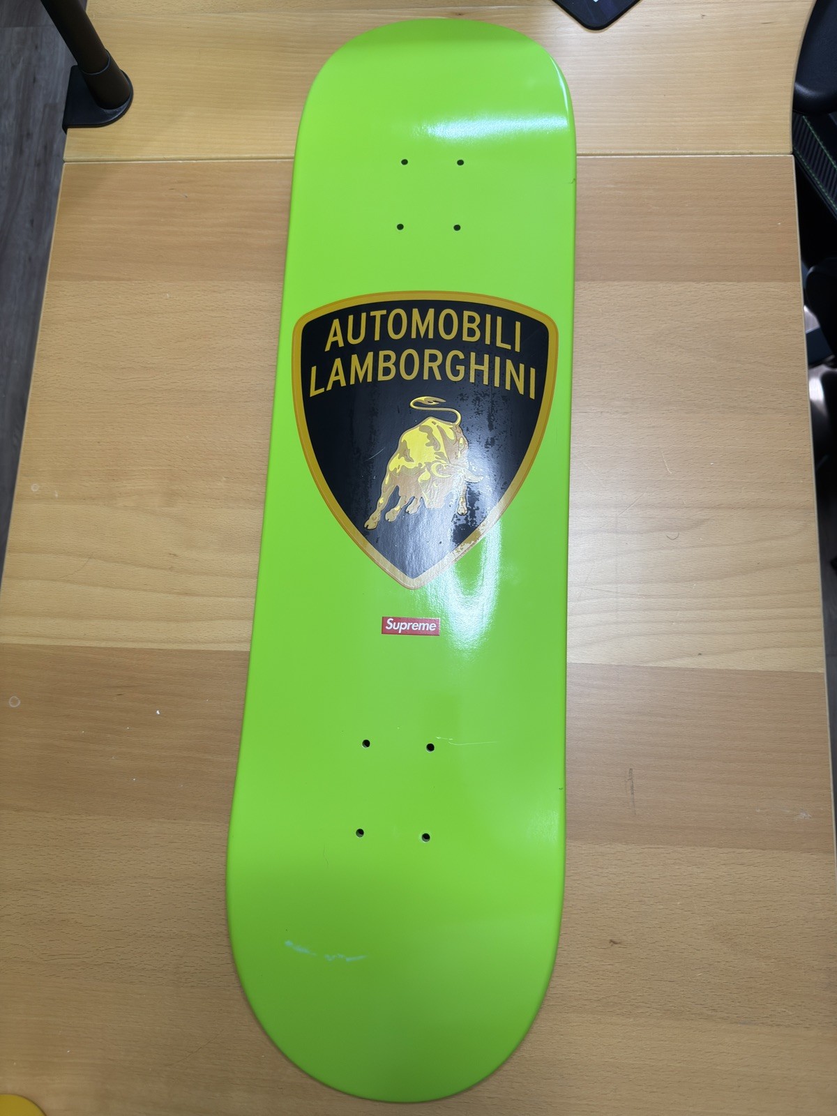 Supreme Automobili Lamborghini Skateboard Deck Lime