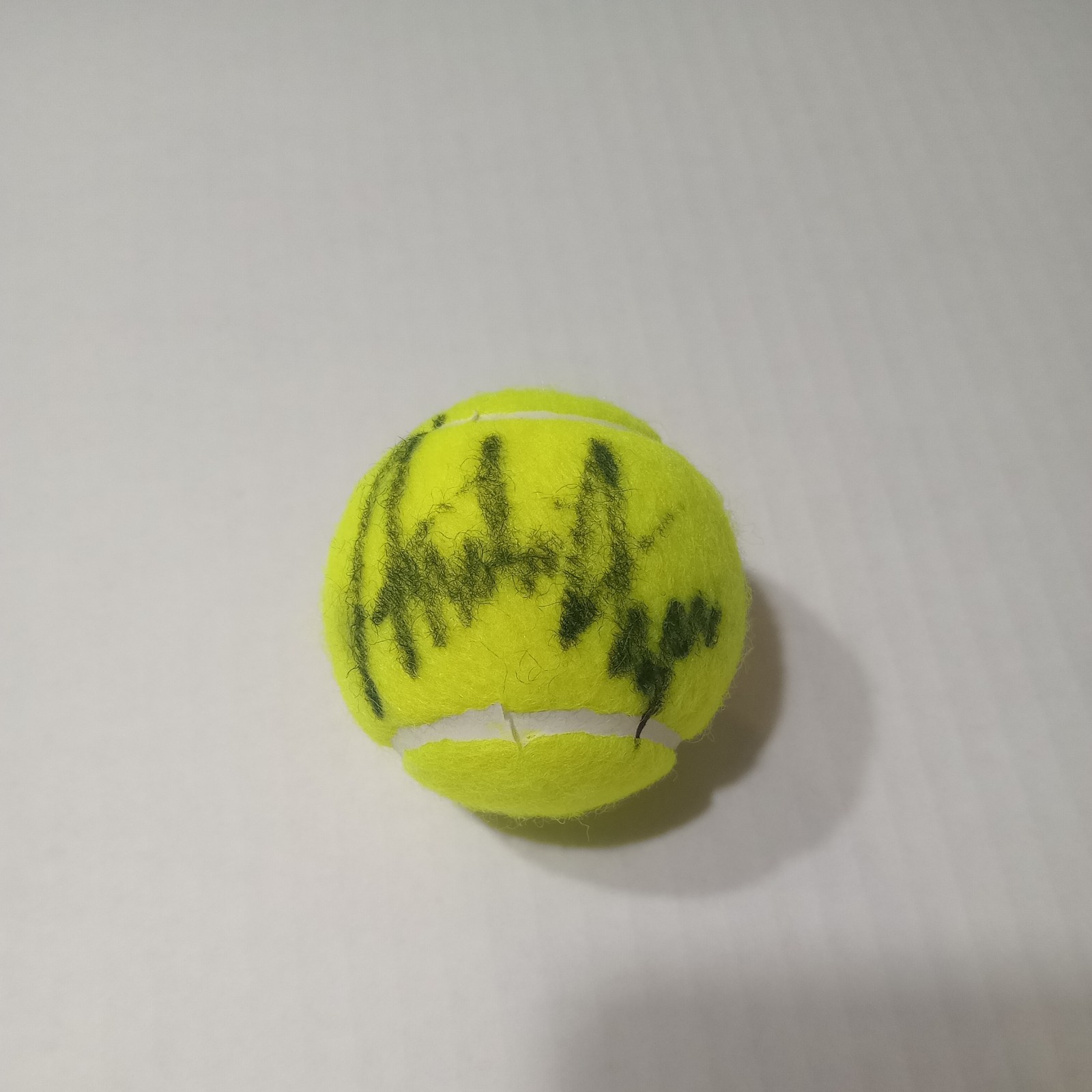 Andre Agassi Autographed Dunlop Tennis Ball with JSA Certification with display