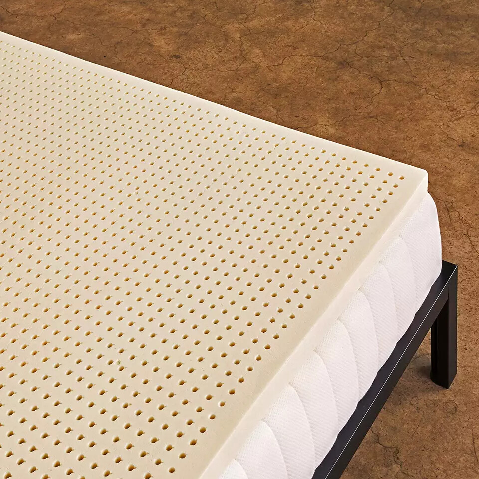 100% Natural Latex Mattress Topper Soft Firmness Pain Relief GOLS Certified Orga