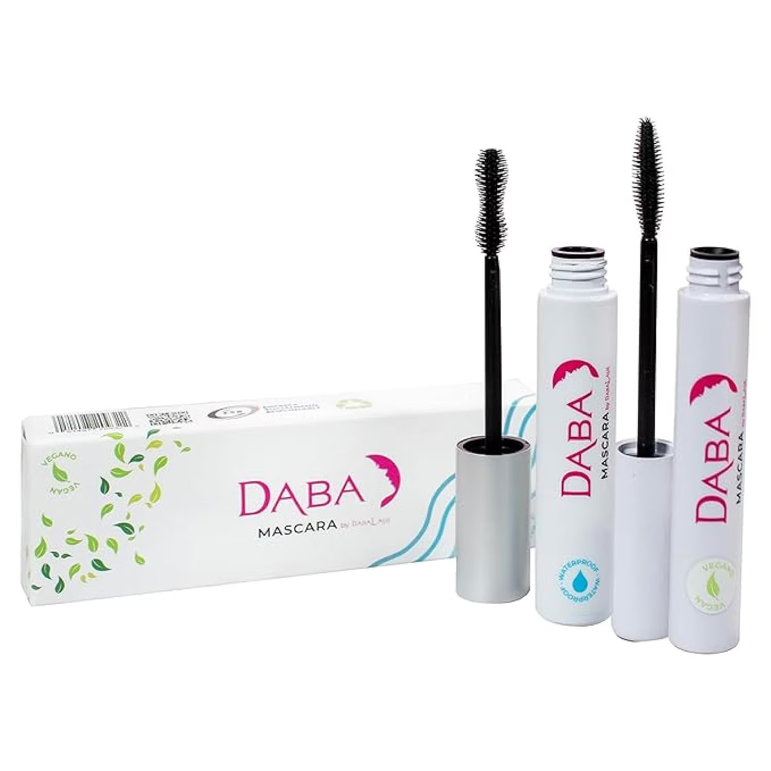 DABALASH Waterproof & Gentle Vegan Mascara – Growth, Length & Volume, Very Black