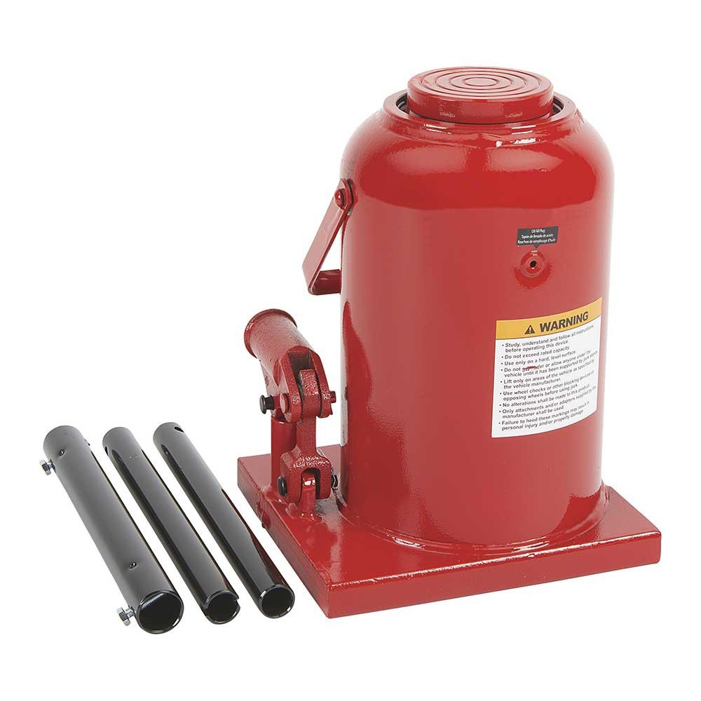 Strongway 50-Ton Hydraulic Bottle Jack with Welded Base - #88713