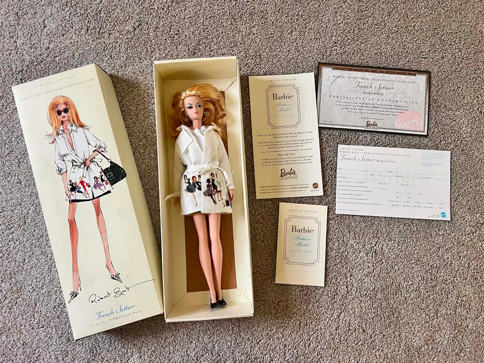 Barbie Robert Best Trench Setter Silkstone BFMC Limited Edition NRFB 2003