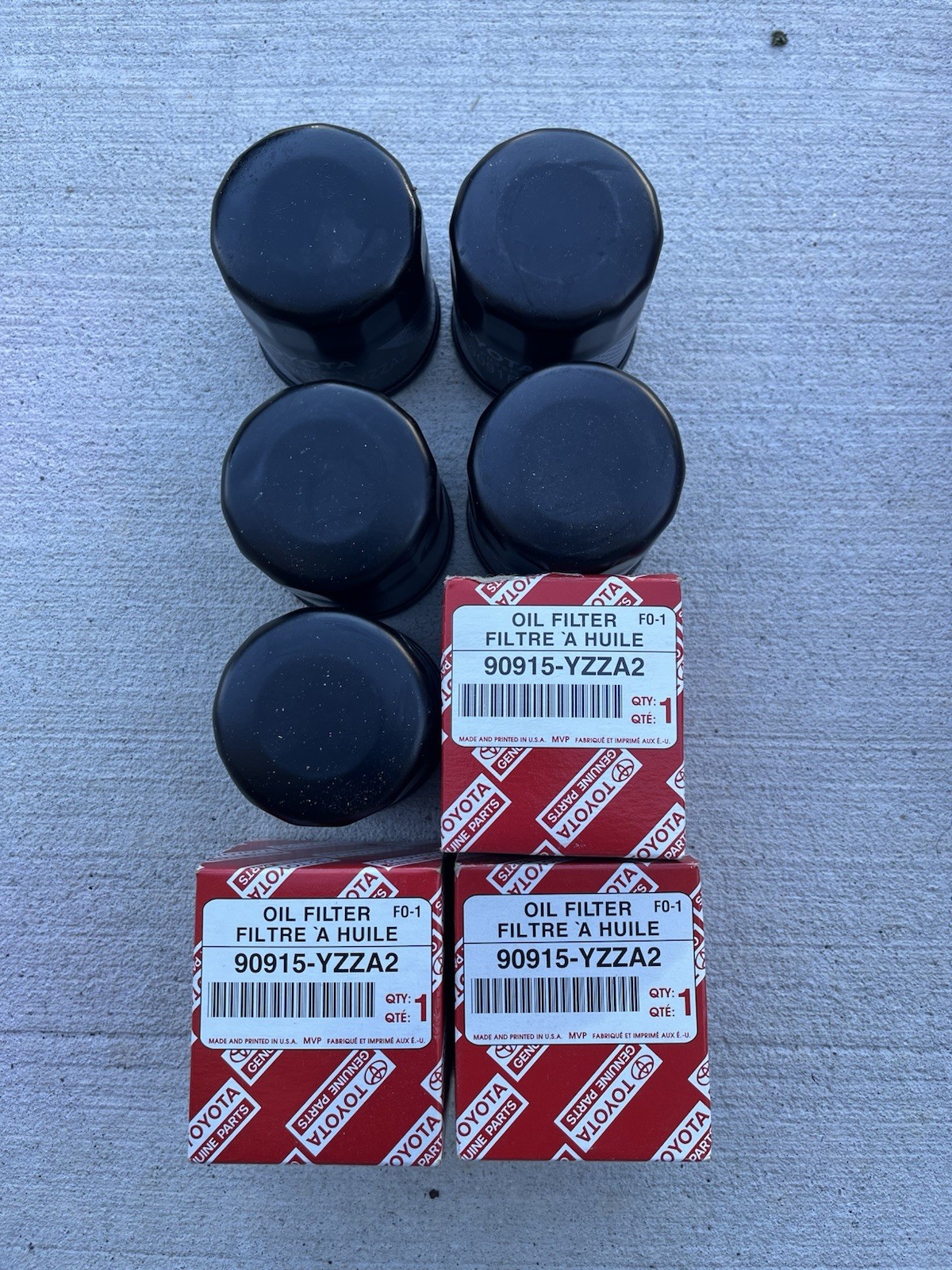 Genuine Toyota OEM Oil Filter 90915-YZZA2 8 Pack Genuine Toyota OEM Oil Filter 90915-YZZA2 8 Pack