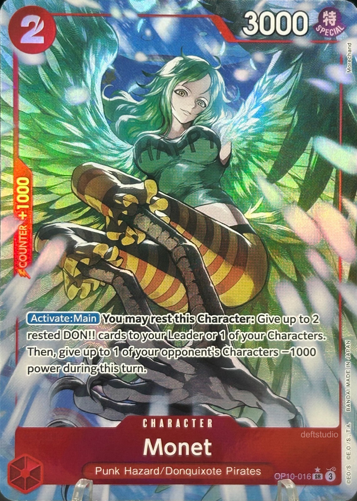 • Monet • OP10-016 Alt Art Holo Royal Blood One Piece TCG NM
