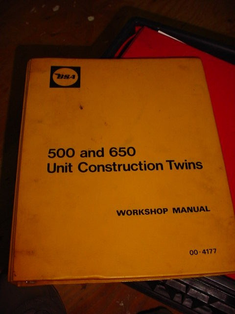 1969 1970 BSA A50 A65 500 & 650 Unit Construction Twins Workshop Manual 00-4177 1969 1970 BSA A50 A65 500 & 650 Unit Construction Twins Workshop Manual 00-4177