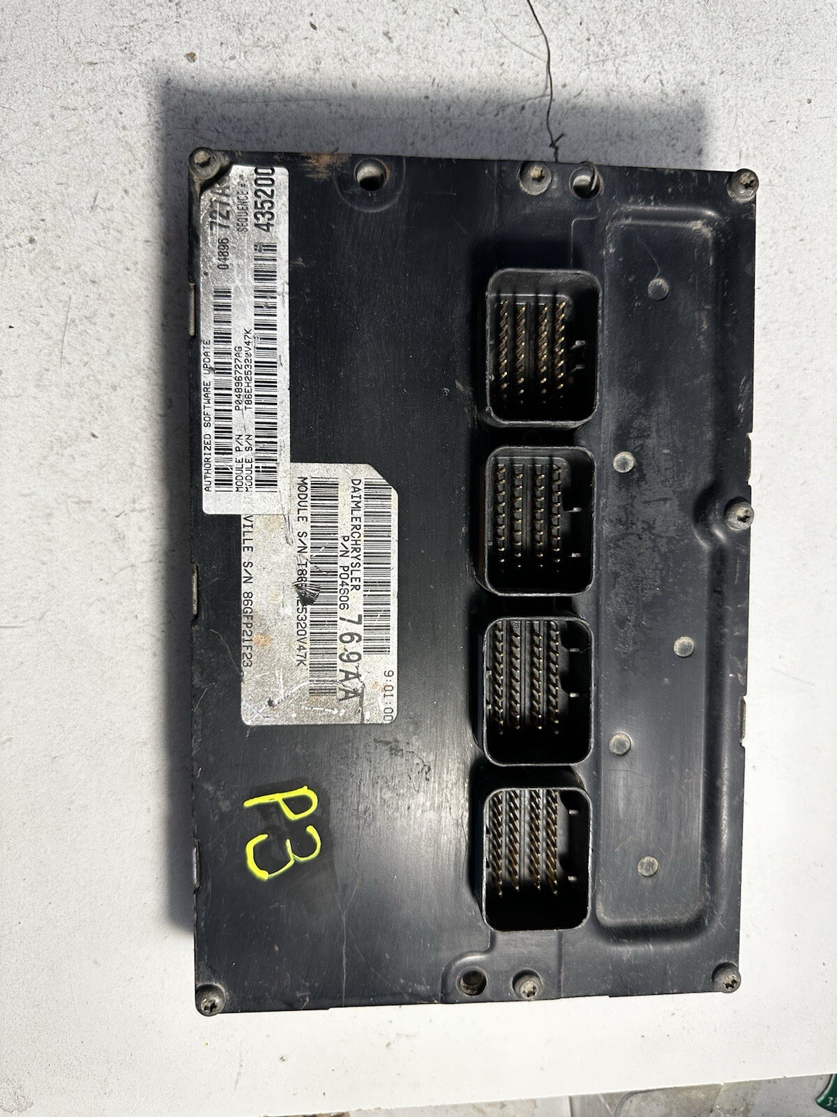 2003 2004 Dodge Intrepid 300M 2.7L A/T ECM PCM Engine Computer Unit P04606769AA