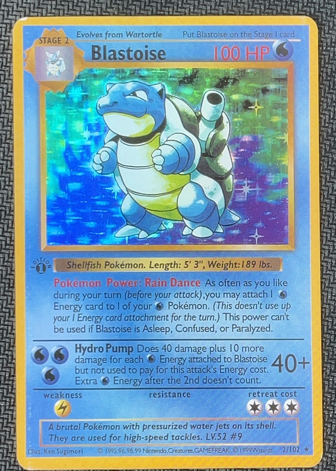 Blastoise 2/102 Base Set *Proxy Card*