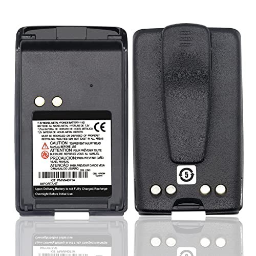 4PC PMNN4075A Battery [2026 New Version] for Motorola Mag One BPR40 Battery NI-M