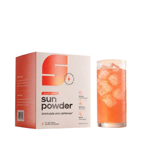 Sun Powder Drinkable Skin Defense Melon Sunrise 30-Day Dietary Supplement