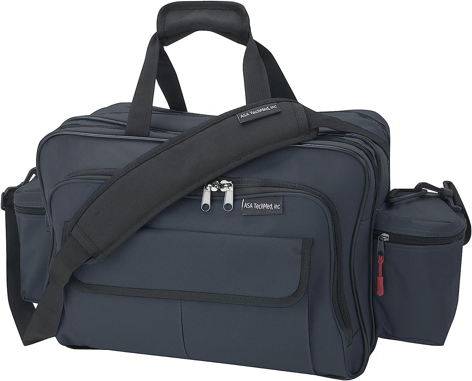 ASA TECHMED Durable Nurse Travel Bag - Multi-Pocketed, Zippered Compartments