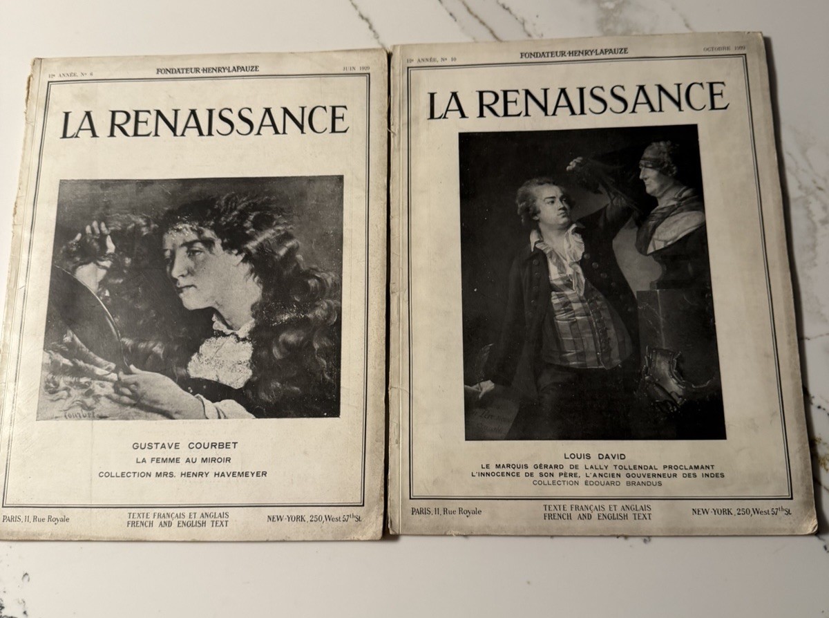 vintage Rare 1920s French art magazines L La Renaissance vintage Rare 1920s French art magazines L La Renaissance