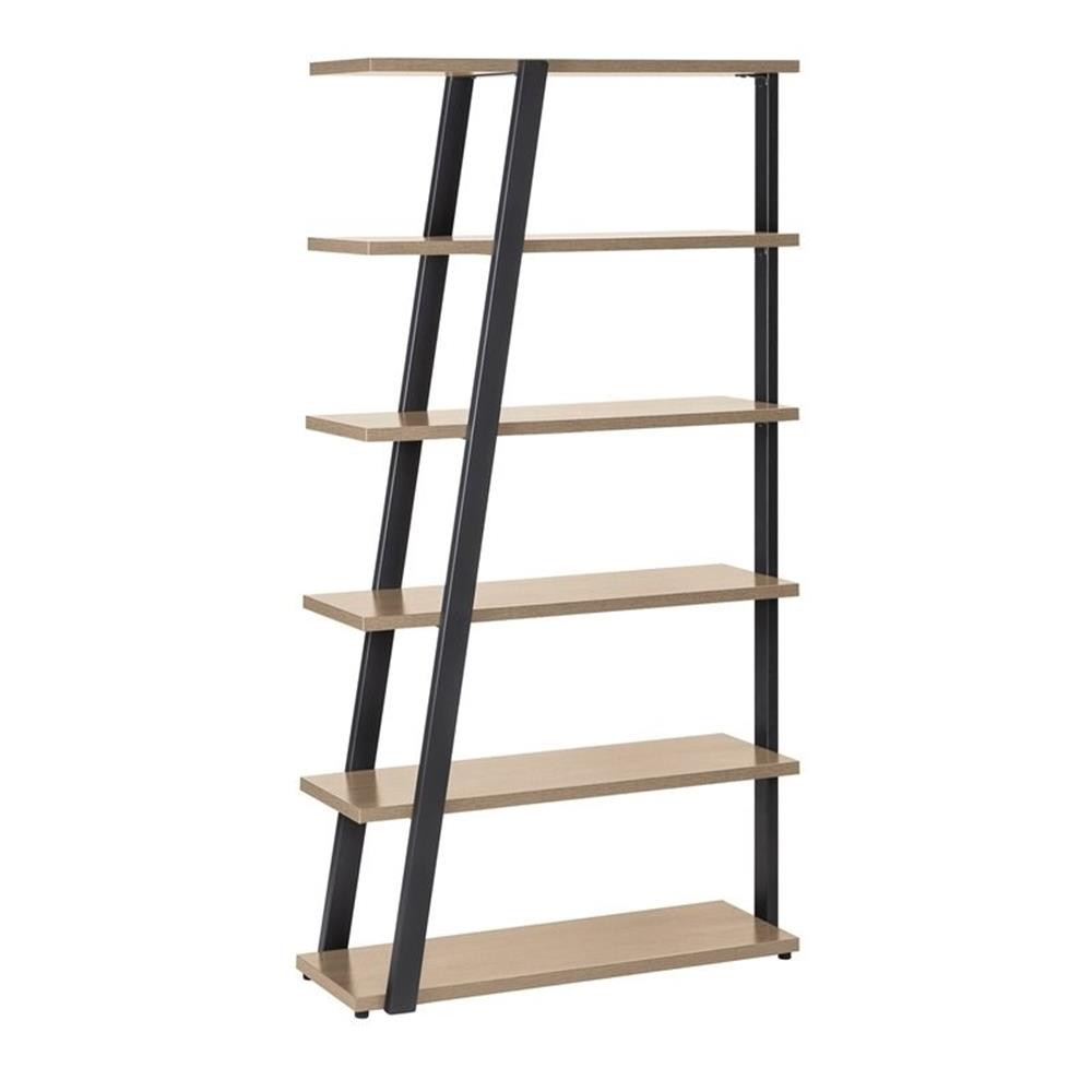 Mirella 5 Shelf Bookshelf in Sand Dune Mirella 5 Shelf Bookshelf in Sand Dune