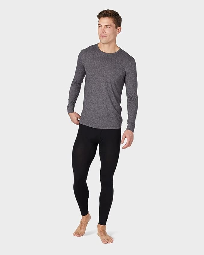 32 Degrees Heat Men\'s 2-Pack Stretch Quick-Dry Base Layer Pants, Black 32 Degrees Heat Men\'s 2-Pack Stretch Quick-Dry Base Layer Pants, Black
