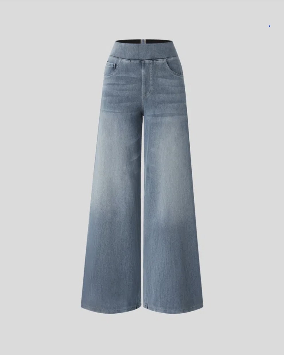 NWT Halara High Waisted Wide Leg Jeans Large Regular Blue Grey NWT Halara High Waisted Wide Leg Jeans Large Regular Blue Grey