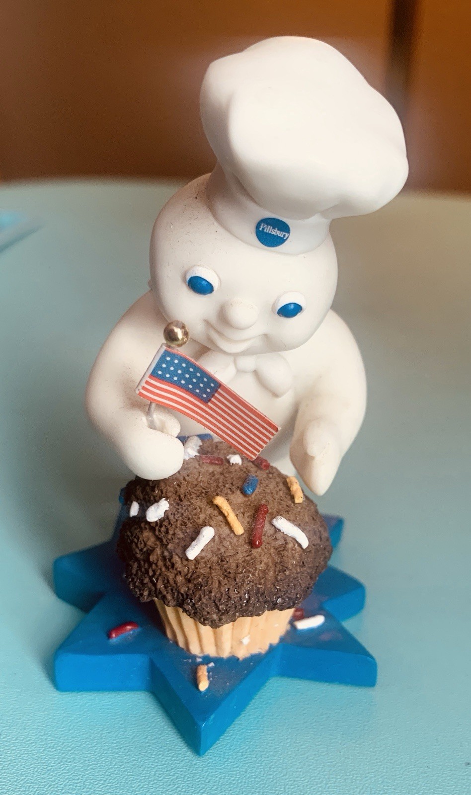 Vintage 1997 Pillsbury Doughboy/Poppin’ Fresh 4th of July Figurine Collectible Vintage 1997 Pillsbury Doughboy/Poppin’ Fresh 4th of July Figurine Collectible