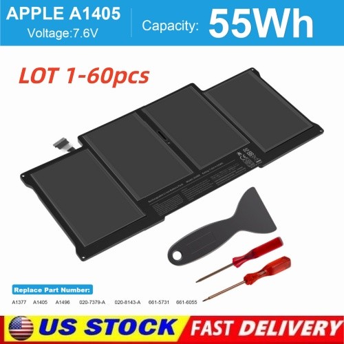 LOT A1405 Battery A1496 for MacBook Air 13\'\' A1466 Mid 2012 2013,Early 2015 55Wh