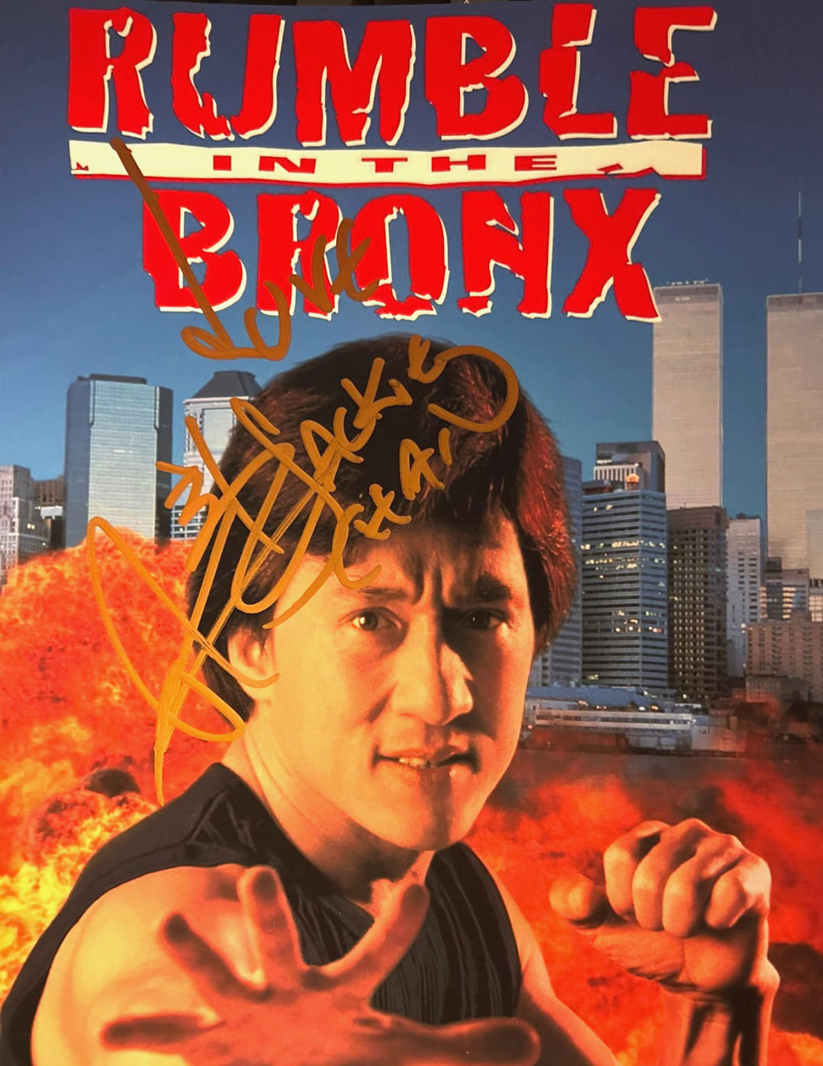 JACKIE CHAN Signed 8x10\