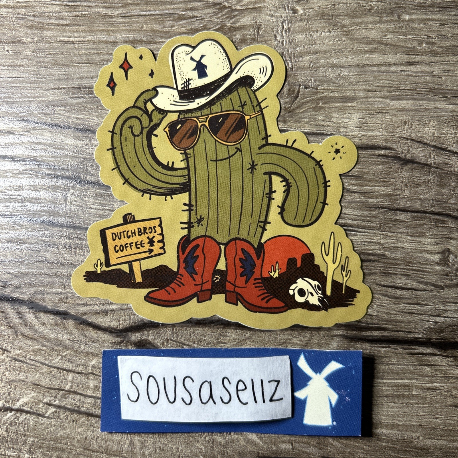 Dutch Bros Cactus Cowboy Second Chance Sticker September 22 Dutch Bros Cactus Cowboy Second Chance Sticker September 22