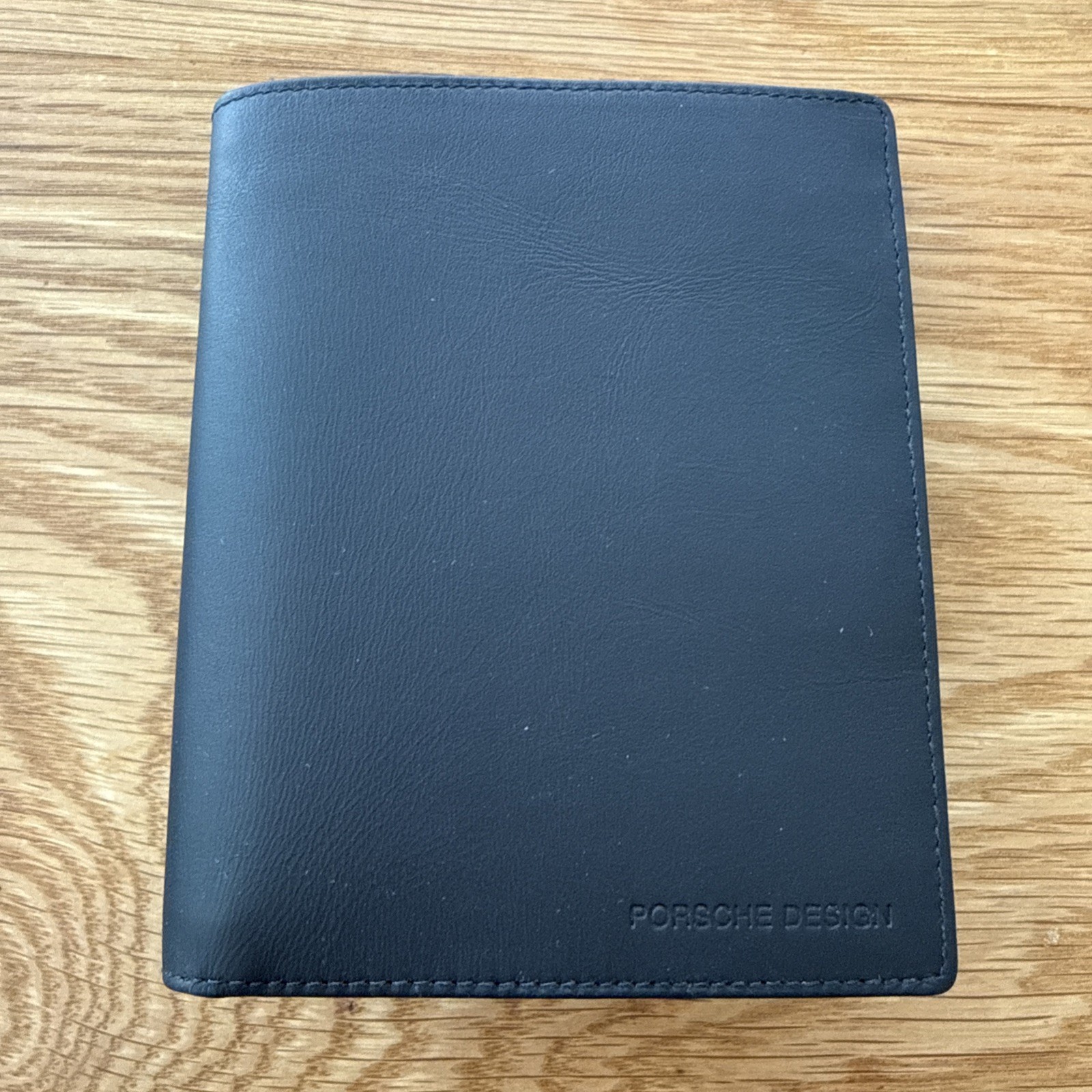 Porsche Design Men\'s Matte Black Wallet NIB – 14 Card Slots, Coin Pocket, NEW
