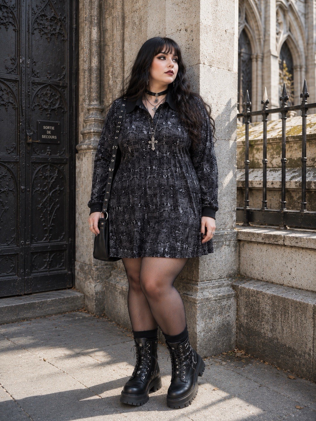 Killstar & Wednesday Addams Nightshade Society Mini Dress 4XL NEW WITH TAGS Goth