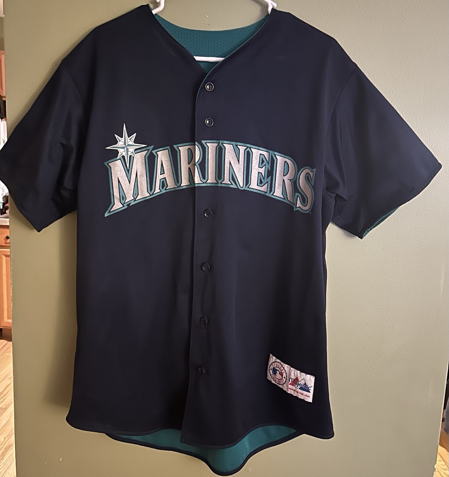 Ken Griffey Jr Seattle Mariners Majestic Jersey Size Large