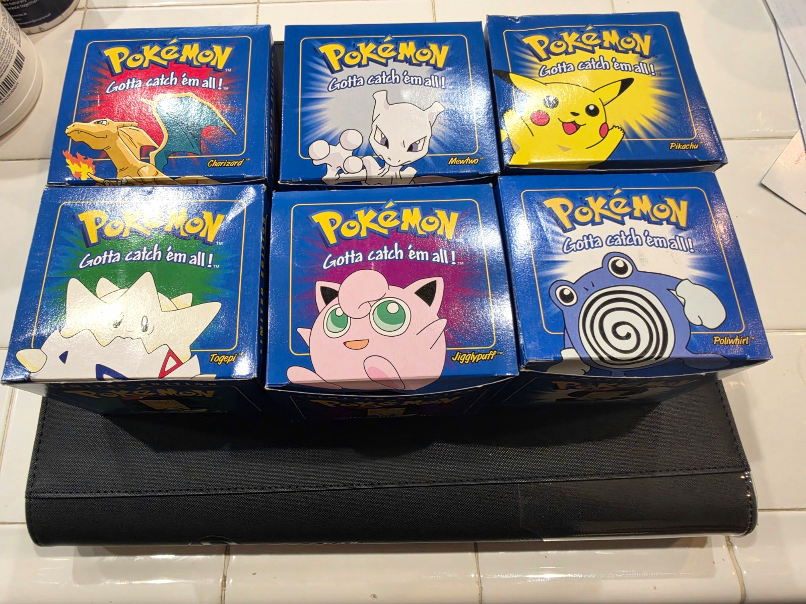 Pokemon Toys 1999 Burger King 23k Gold Plated Trading Card SET OF 6 Complete NEW