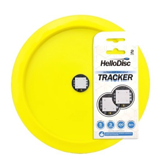 HelloDisc Disc Golf Disc Tracker 2-Pack Ultralight Audible Disc Locator Device