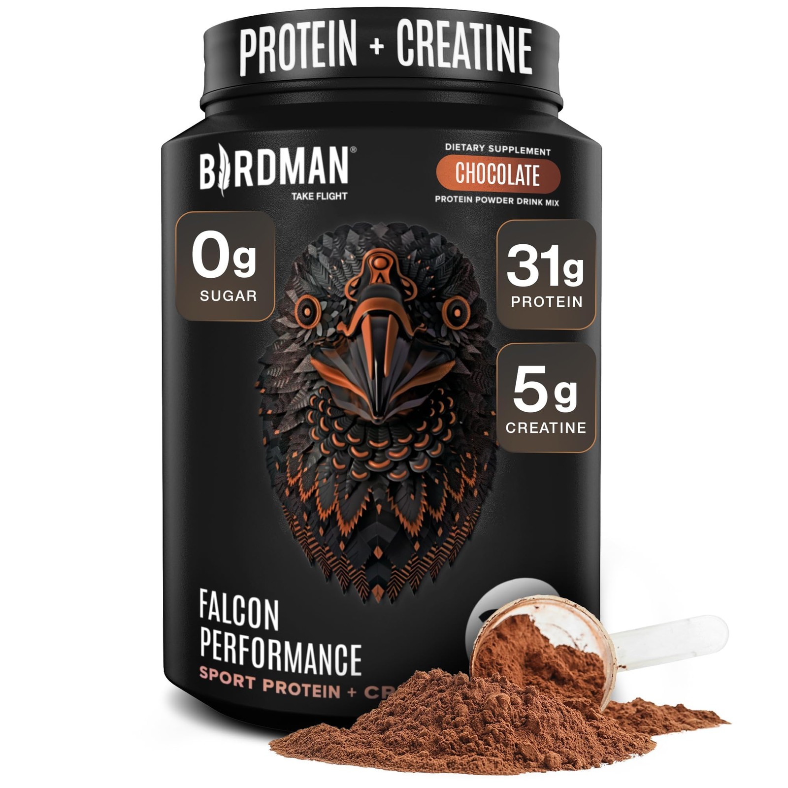Birdman Falcon Performance Vegan Protein Powder, 31g 1.96 Pound (Pack of 1)
