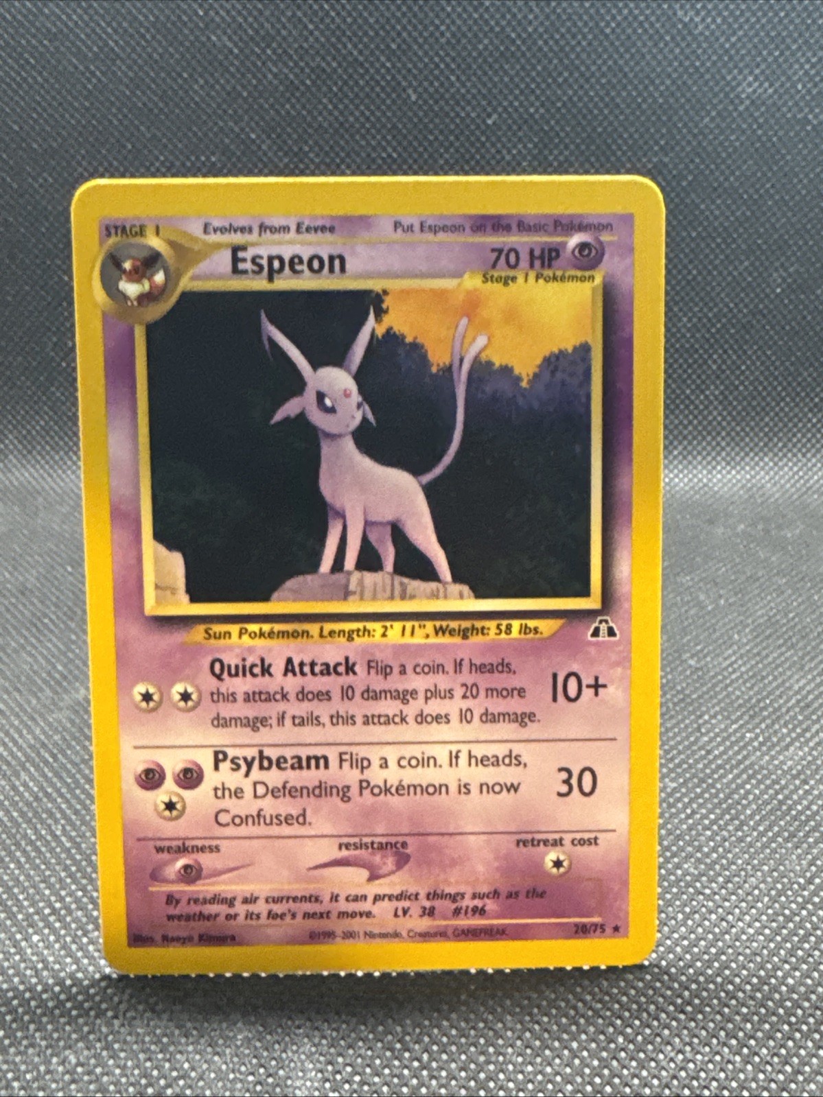 Espeon 20/75 Neo Discovery Regular NM Pokemon TCG