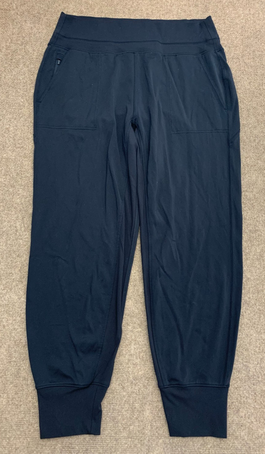 Athleta Pants Womens L Venice High Rise Jogger Zip-Pockets Stretch Athleisure