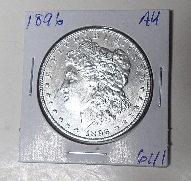 AU Detail 1896-P Morgan Silver Dollar Cleaned Philadelphia Mint Coin (62426) AU Detail 1896-P Morgan Silver Dollar Cleaned Philadelphia Mint Coin (62426)