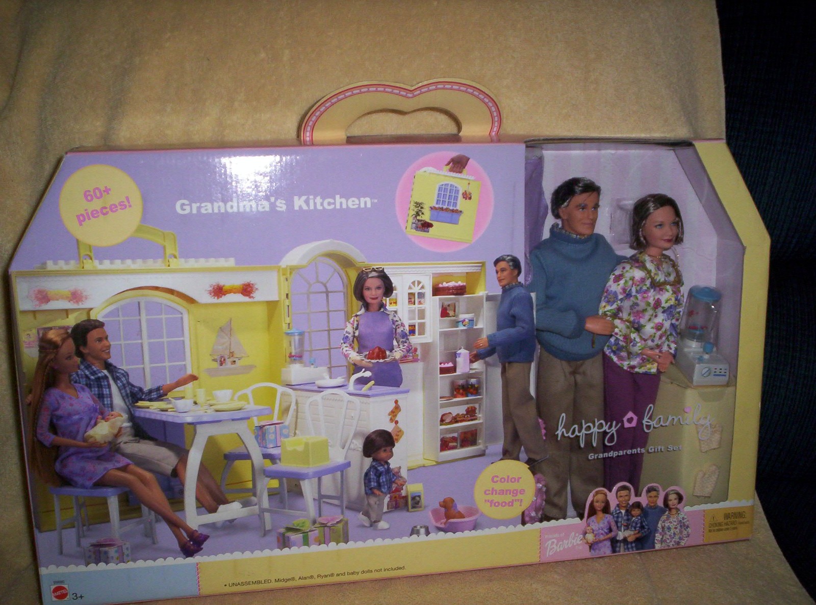 2003 Barbie Happy Family Grandma\'s Kitchen