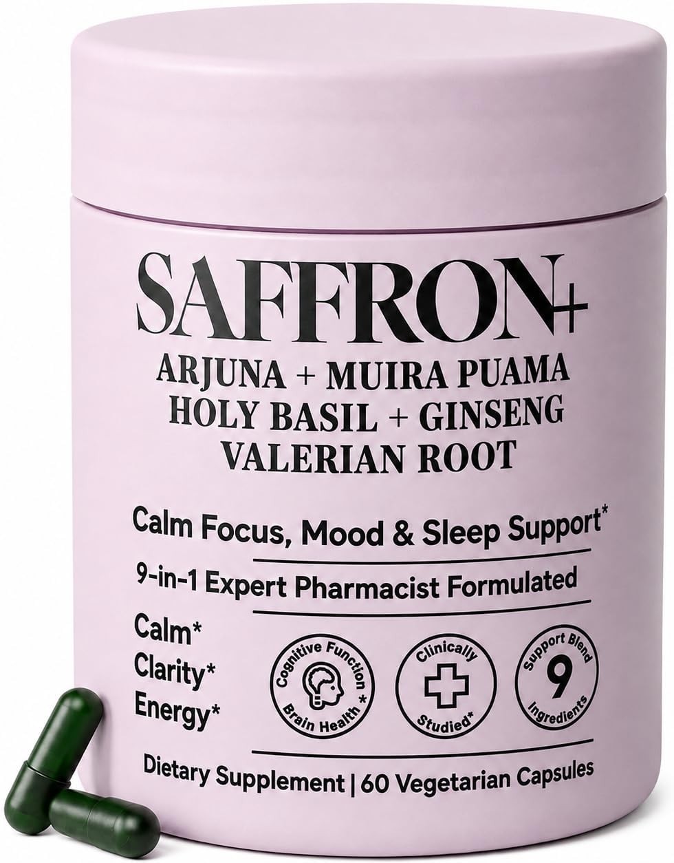 9 in 1 Saffron Complex Supplement -Calm Focus, Mood & Sleep Support 9 in 1 Saffron Complex Supplement -Calm Focus, Mood & Sleep Support