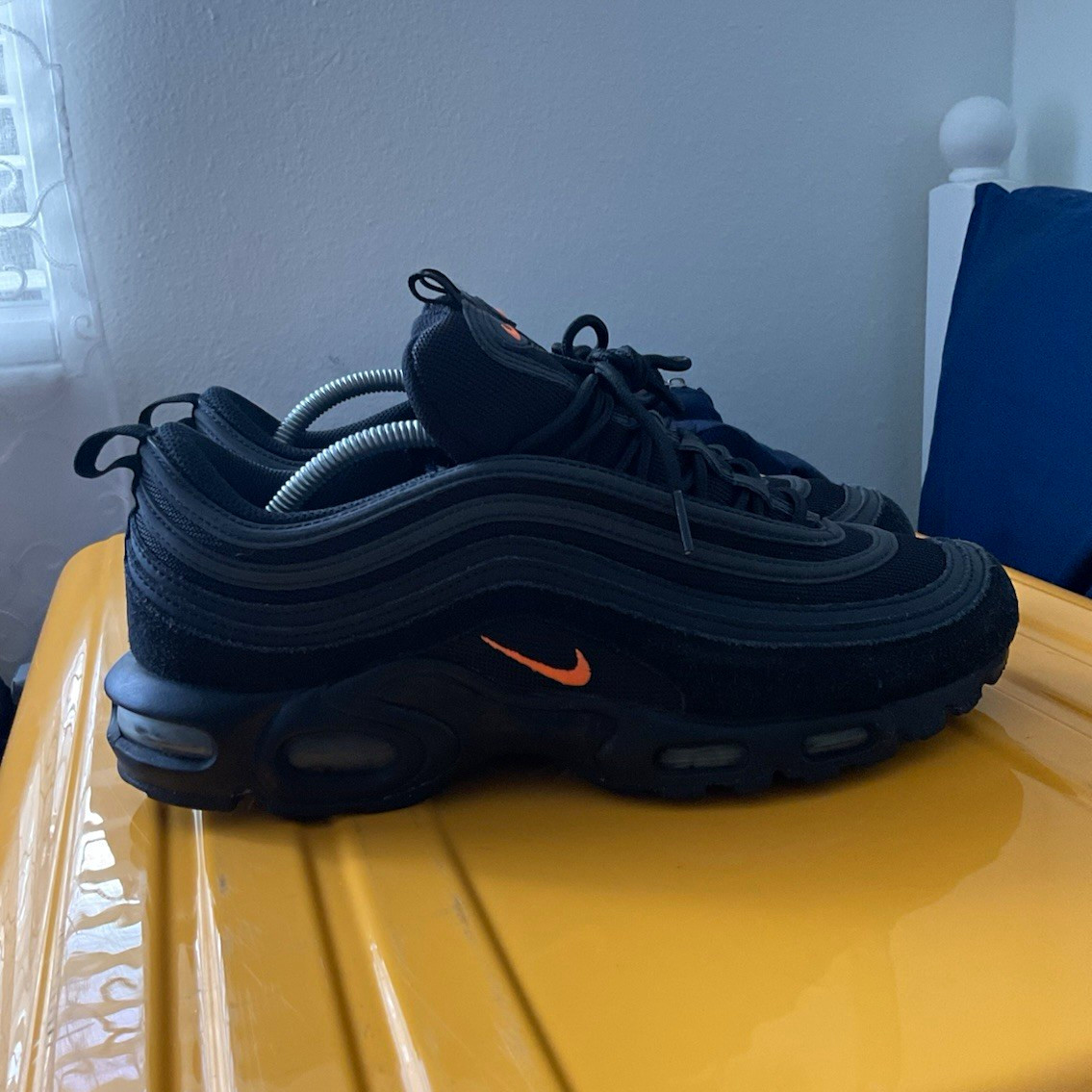 Nike Air Max Plus 97 Black Hyper Crimson Men\'s 10.5