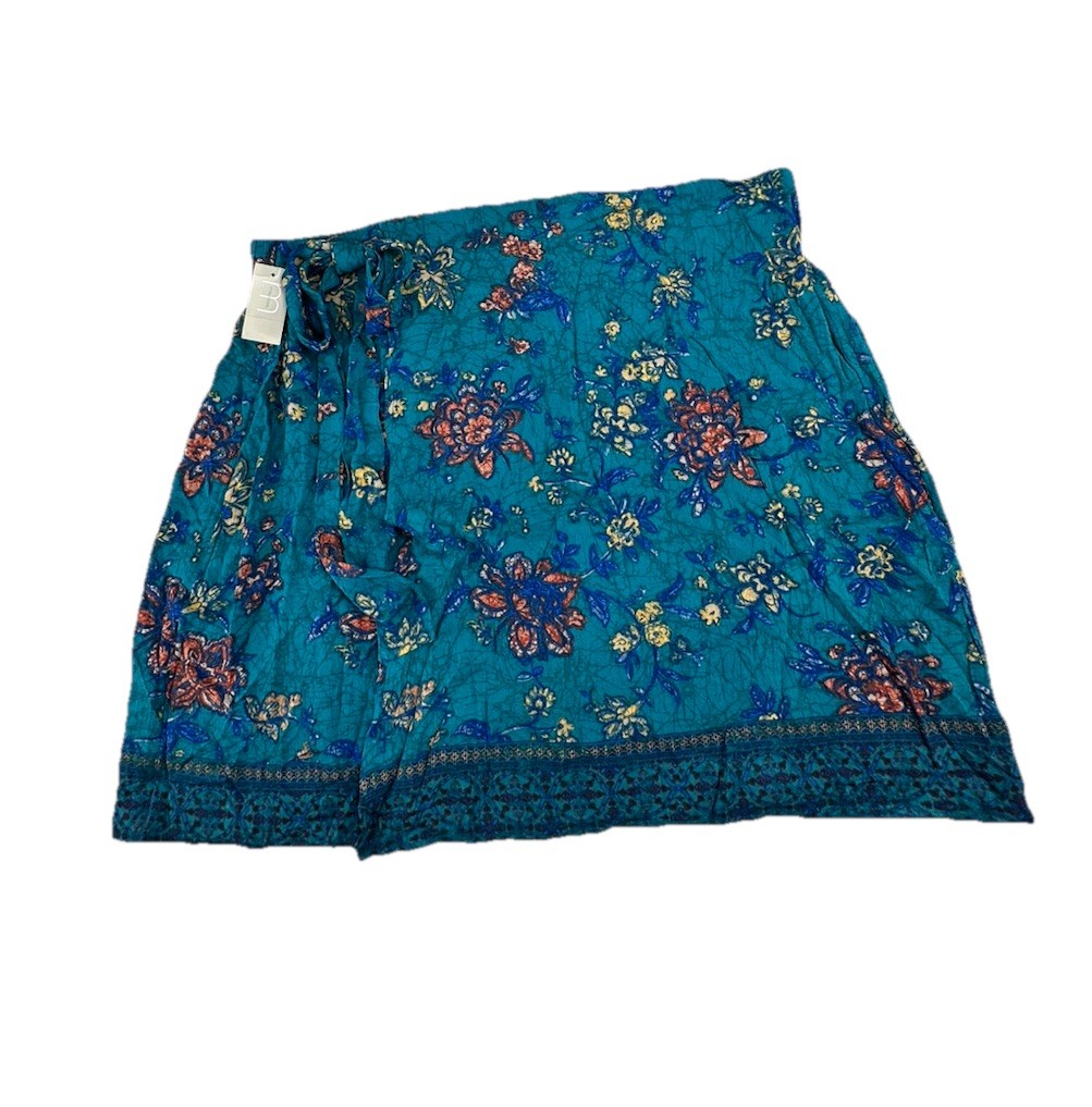 NEW Maurice’s Plus Size 18W Women Floral Faux Wrap Skirt Light Boho P21