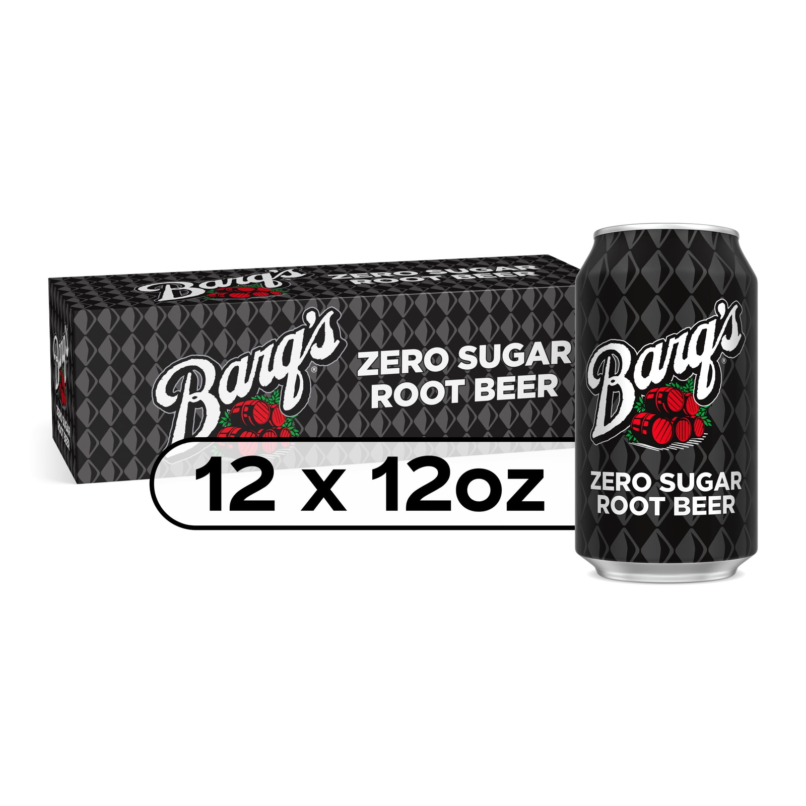 Barq's Zero Sugar Root Beer Soda Pop, 12 fl oz, 12 Pack Cans Barq's Zero Sugar Root Beer Soda Pop, 12 fl oz, 12 Pack Cans
