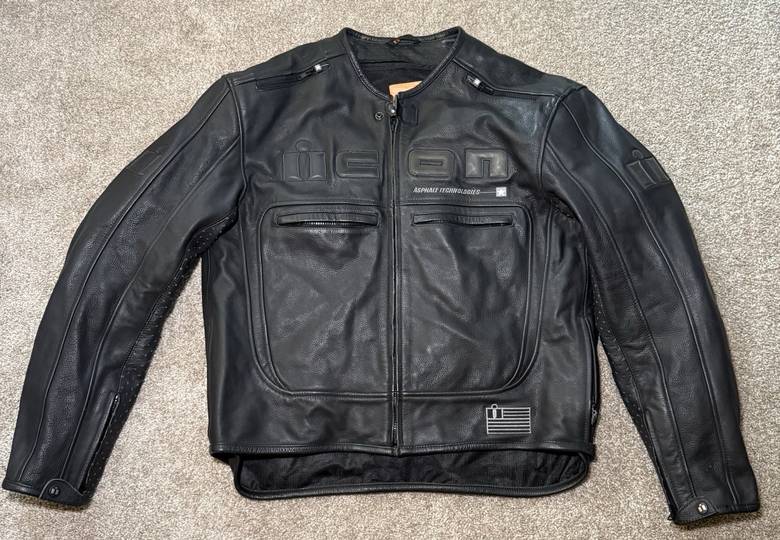 ICON Motorsports Motorhead Asphalt Technologies Motorcycle Jacket - 2XL