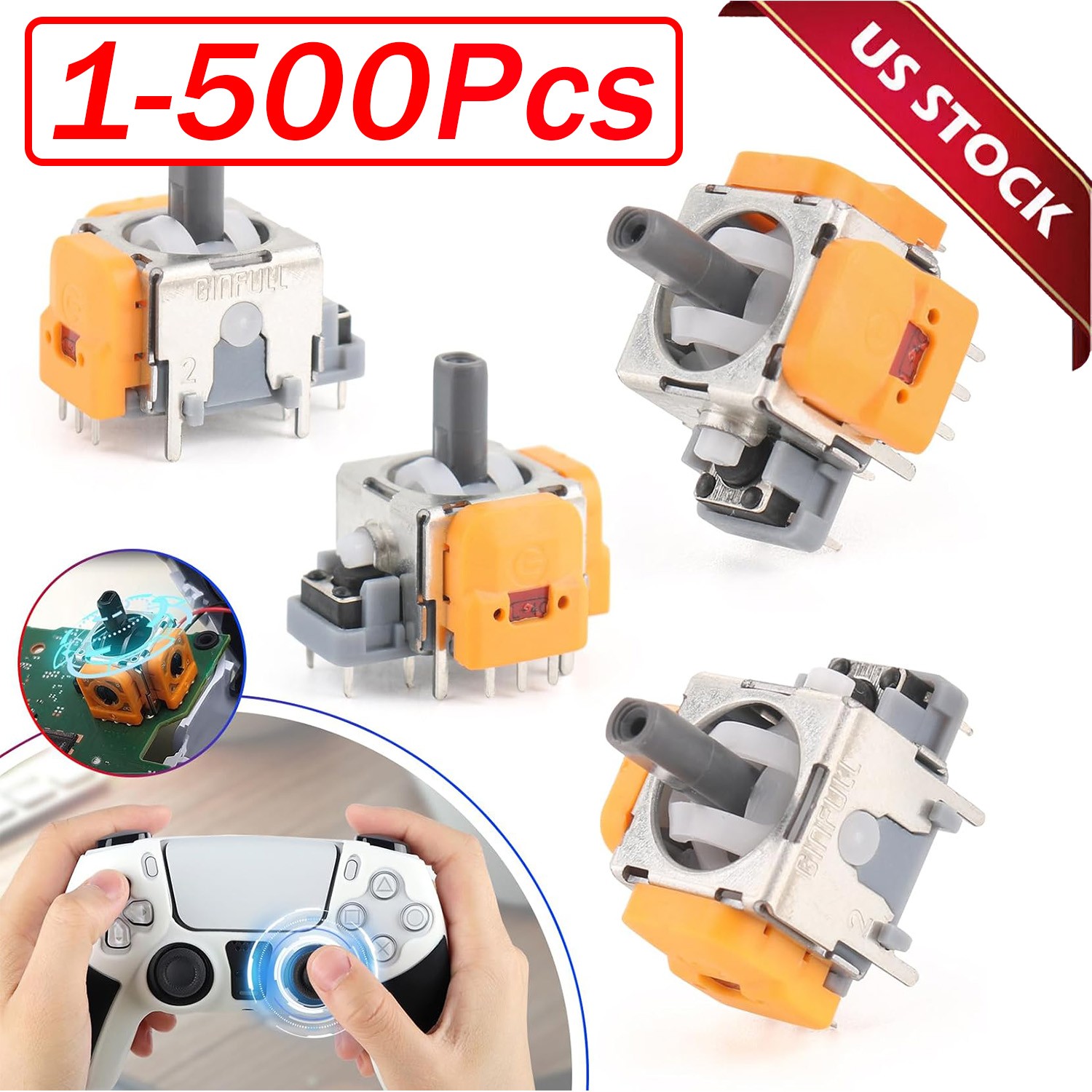 PS5 Hall Effect Stick Controller V3 Magnet Effekt Drift Fix für PlayStation5 Lot
