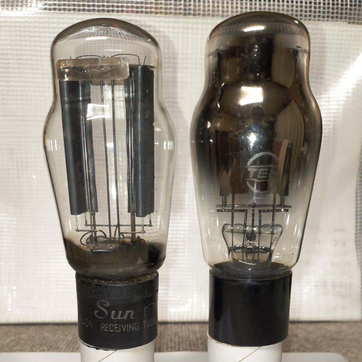 SUN TEN 5Z3 Rectifier Vacuum Tubes 2-Piece Set Tested Vintage HiFi Audio Japan