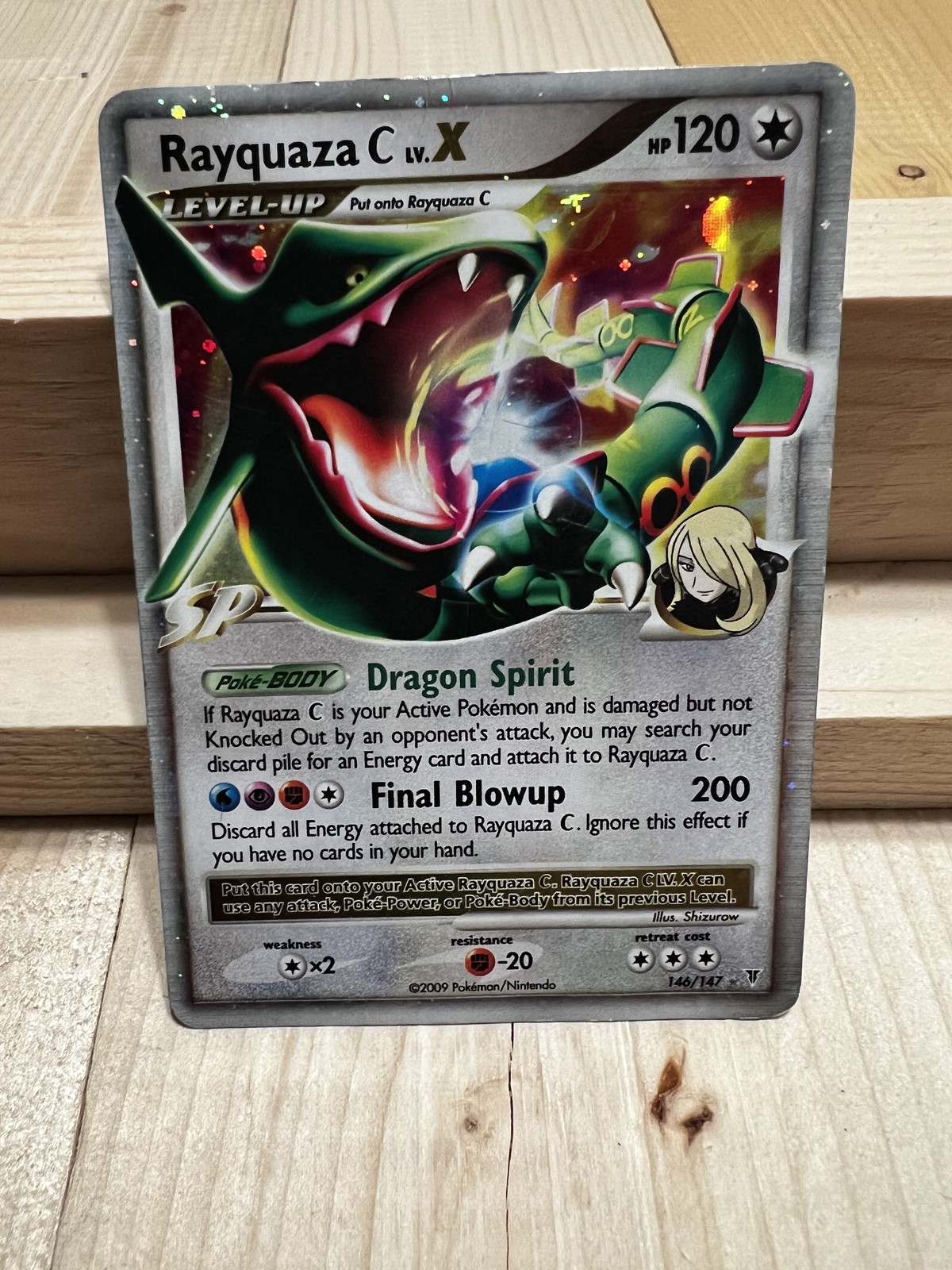 Pokemon Rayquaza C LV.X 146/147 Supreme Victors Holo Ultra Rare 2009