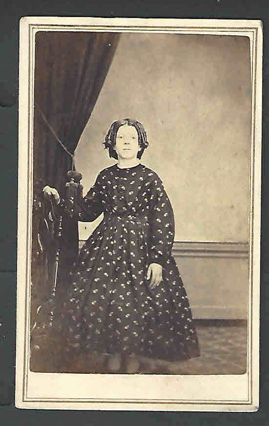 Ca 1865 CIVIL WAR ERA CARTE DE VISITE W/REVENUE STAMP ON BACK PRISTINE SEE INFO